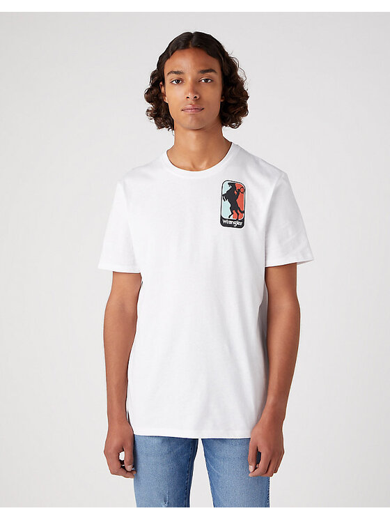 Wrangler Wrangler T-shirt GRAPHIC Bianco Regular Fit