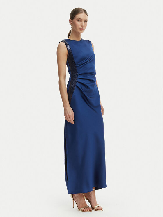 Rinascimento Rochie de seară CFC0127548003 Albastru Regular Fit