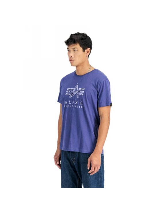 Alpha Industries Alpha Industries Tričko AI.146506-735 Tmavomodrá Regular Fit
