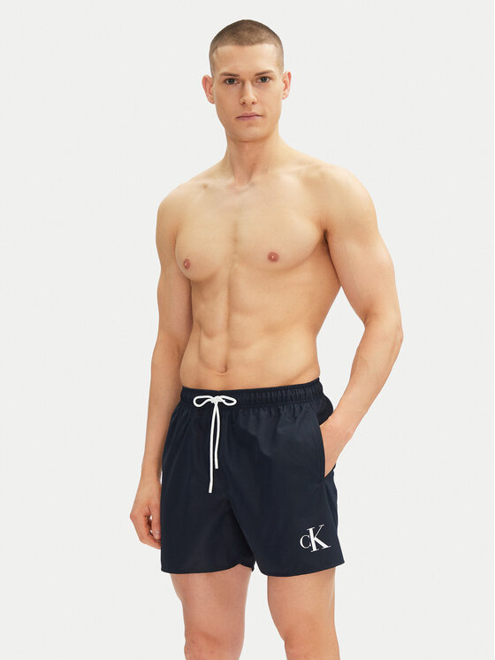 Calvin Klein Swimwear Calvin Klein Swimwear Pantaloncini da bagno KM0KM01101 Blu scuro Regular Fit