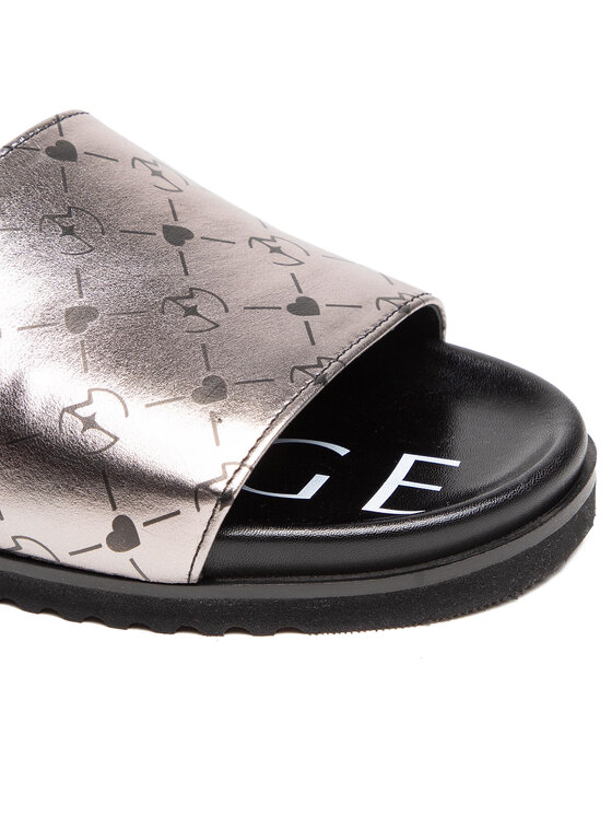 Eva Minge Eva Minge Pantoletten EM-21-09-001116 Silberfarben