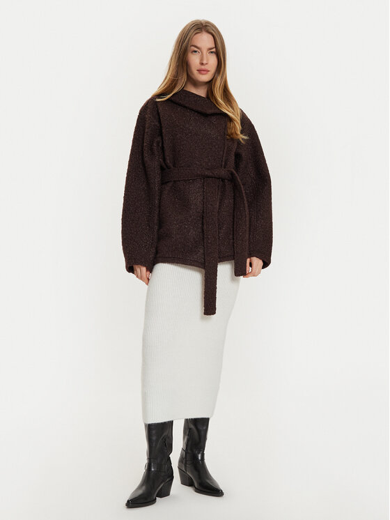 Gina Tricot Gina Tricot Zimski kaput 24039 Smeđa Oversize