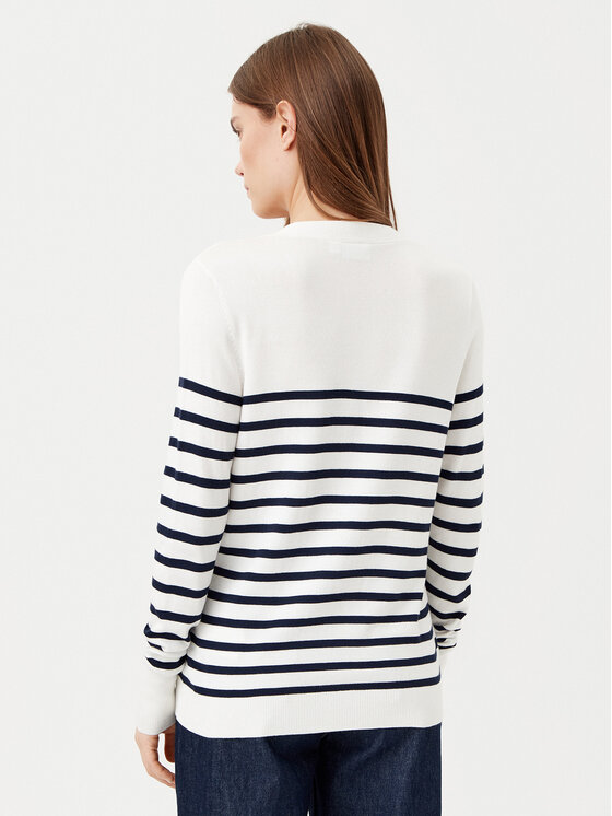 Vila Vila Cardigan Wennie 14100579 Alb Regular Fit