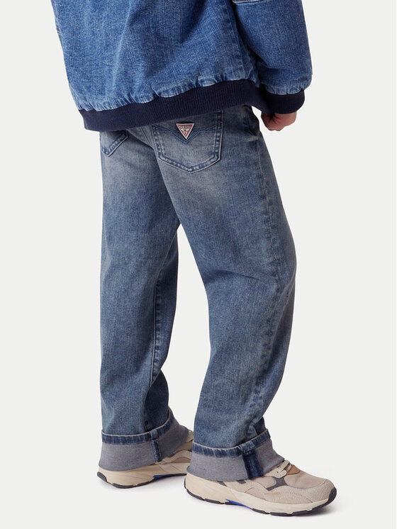 Guess Guess Džinsi L6RA08 D7060 Zils Relaxed Fit