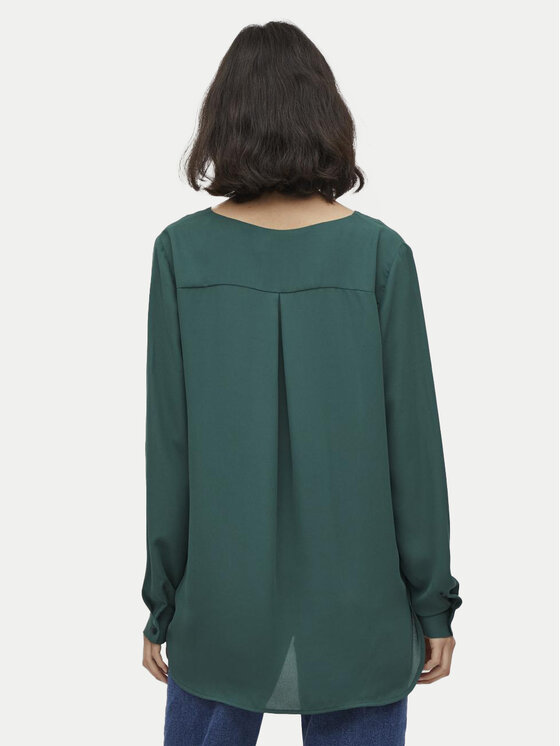 Vila Vila Camicia Lucy 14044253 Verde Regular Fit