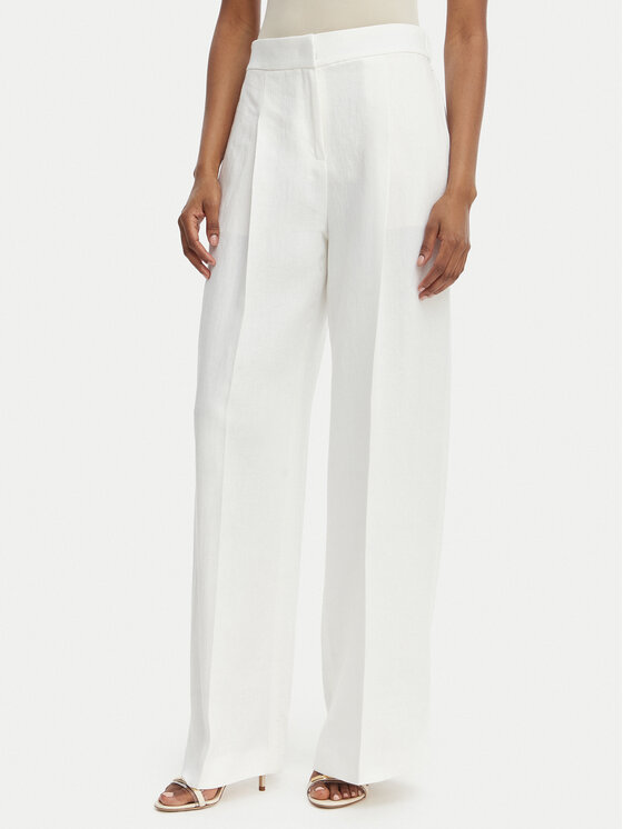 BOSS BOSS Hlače Tiana 50557443 Bijela Relaxed Fit