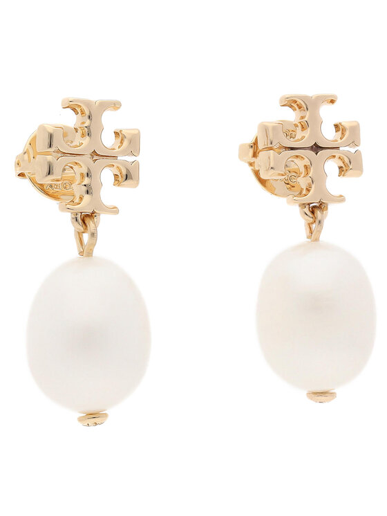 Tory Burch Ausskari Kira Pearl Drop Earring 65156 Balts