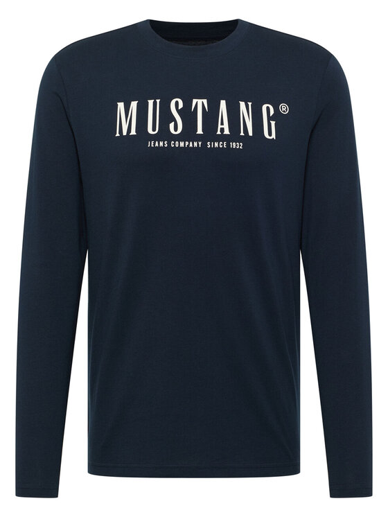 Mustang Mustang T-Shirt ASHEVILLE Niebieski Regular Fit