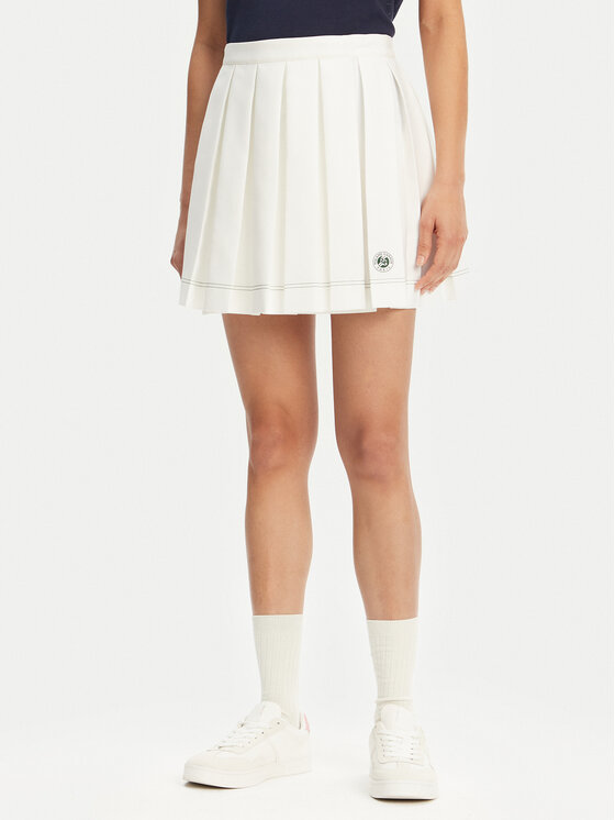 Lacoste Lacoste Tenisová sukně JF7302 Écru Regular Fit