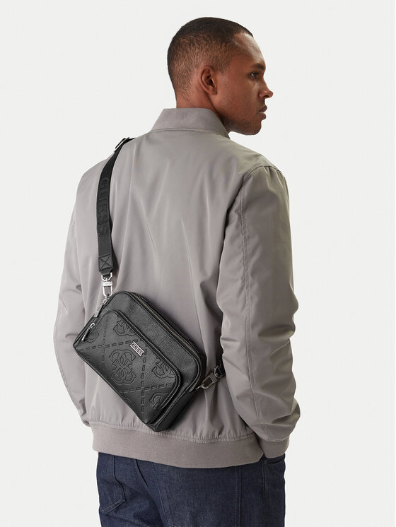 Guess Guess Torbica za okrog pasu HMBOMG P5439 Črna