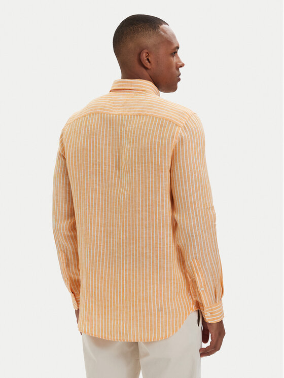 Tommy Hilfiger Tommy Hilfiger Camicia Bengal MW0MW42400 Arancione chiaro Regular Fit