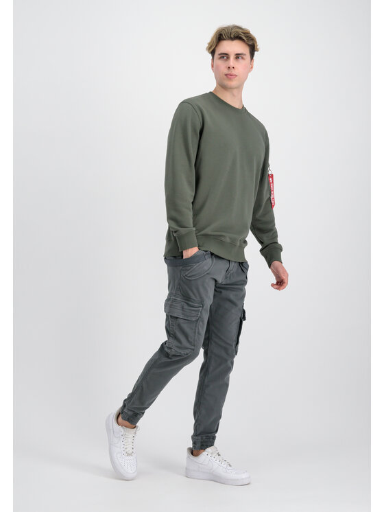 Alpha Industries Alpha Industries Bluza USN Blood Chit Sweatshirt Zielony Regular Fit