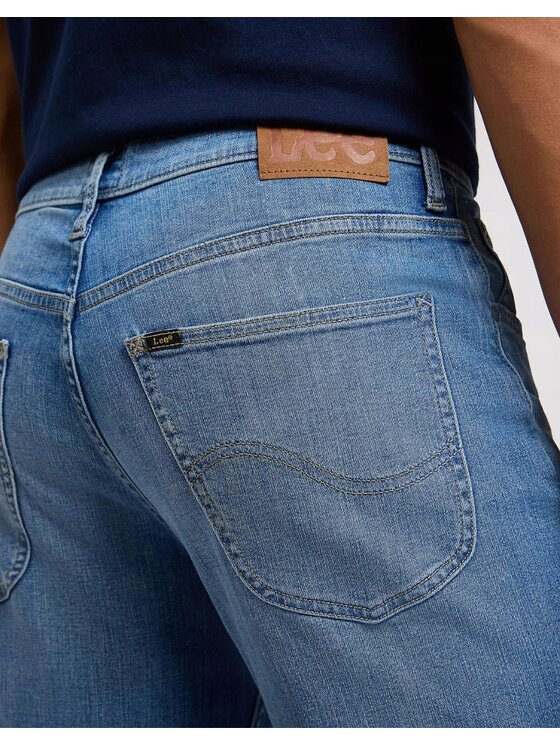 Lee Lee Jeansy Brooklyn Straight Niebieski Regular Fit