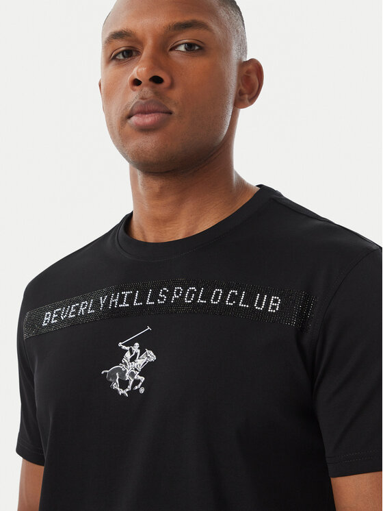 Beverly Hills Polo Club Beverly Hills Polo Club Тишърт M1543 Черен Regular Fit