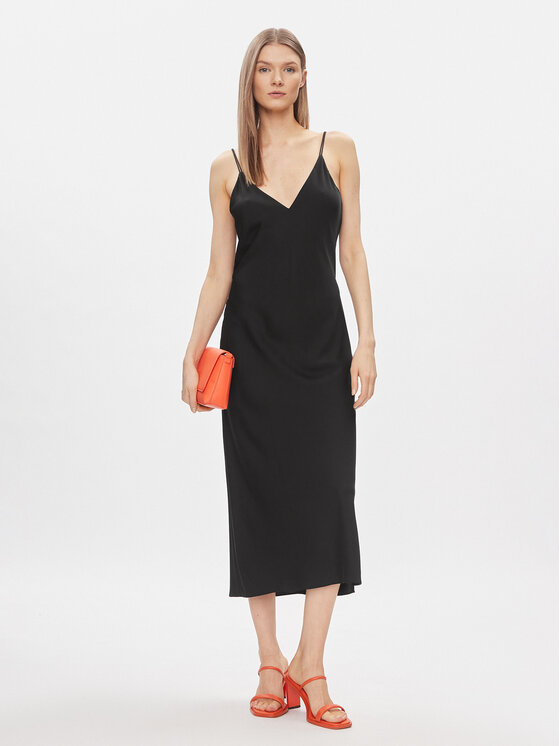 Calvin Klein Calvin Klein Sukienka letnia K20K206776 Czarny Regular Fit