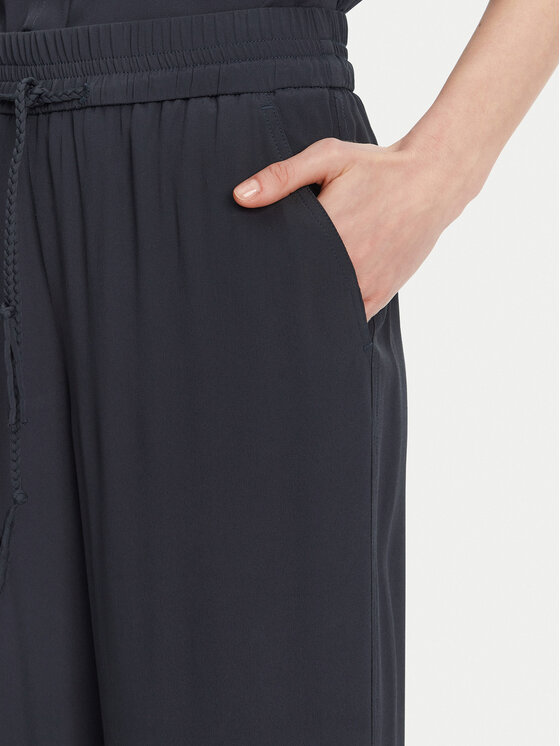 Marella Marella Spodnie palazzo Vivaio 2513131054 Granatowy Wide Leg