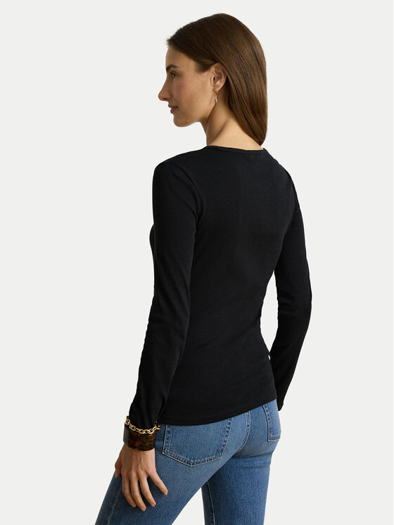 LAUREN RALPH LAUREN LAUREN RALPH LAUREN Блузка 200680399001 Чорний Slim Fit