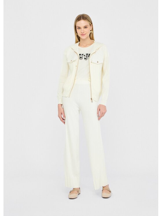 Liu Jo Liu Jo Pantaloni di tessuto TF5207MS63L10103 Bianco Regular Fit