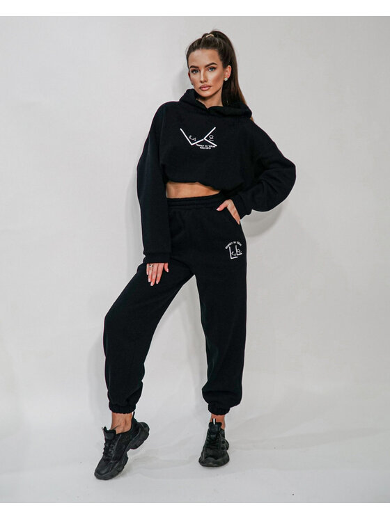 LilaLou LilaLou Dres Michos Czarny Regular Fit