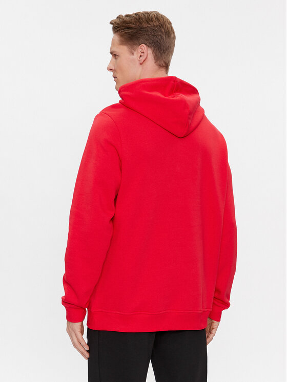 Reebok Felpa Identity Fleece Stacked Logo Pullover Hoodie IM3281 Rosso Modivo