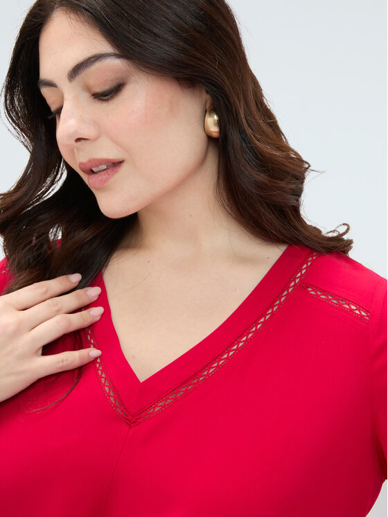 Fiorella Rubino Fiorella Rubino Blusa 2057T102446N019 Rosa A-Line Fit