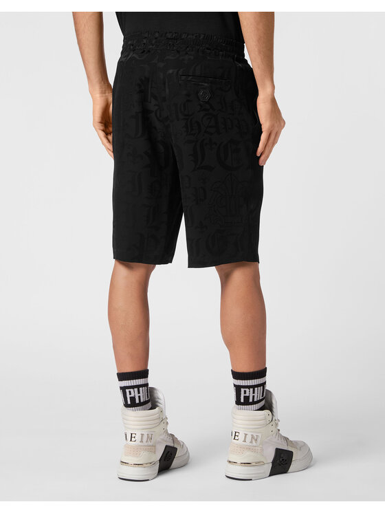 PHILIPP PLEIN PHILIPP PLEIN Šortky 14865 Černá Regular Fit