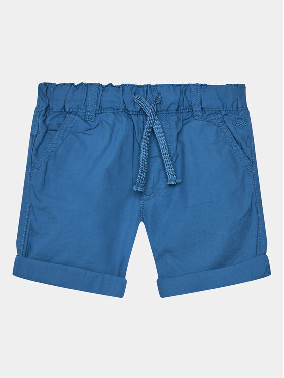 United Colors Of Benetton Pantalon scurți din material 4AC7C900Z Albastru Regular Fit
