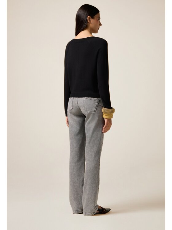 Oltre Oltre Cardigan M287J005021N033 Nero Slim Fit