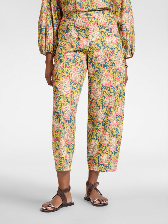 Elena Mirò Elena Mirò Pantaloni di tessuto P189P200496N001 Giallo Regular Fit