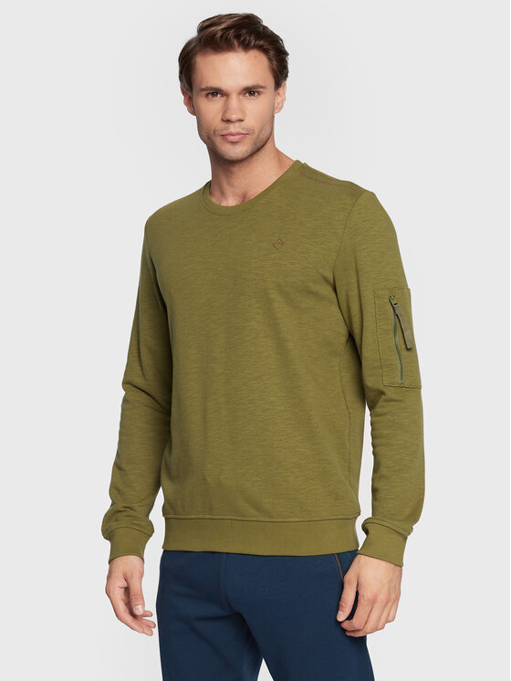 Volcano Volcano Sweatshirt B-Velt M01149-W23 Grün Regular Fit