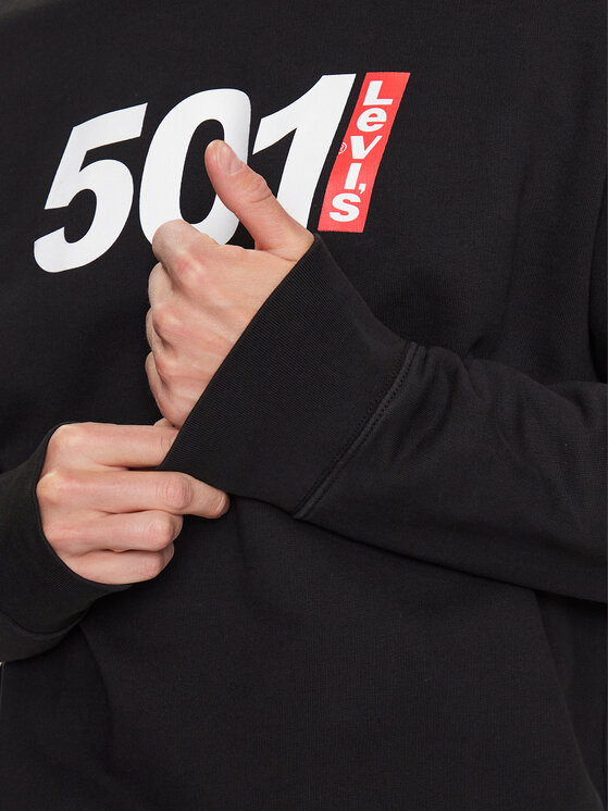 Levi's® Levi's® Sweatshirt 501 Graphic 38712-0147 Schwarz Relaxed Fit