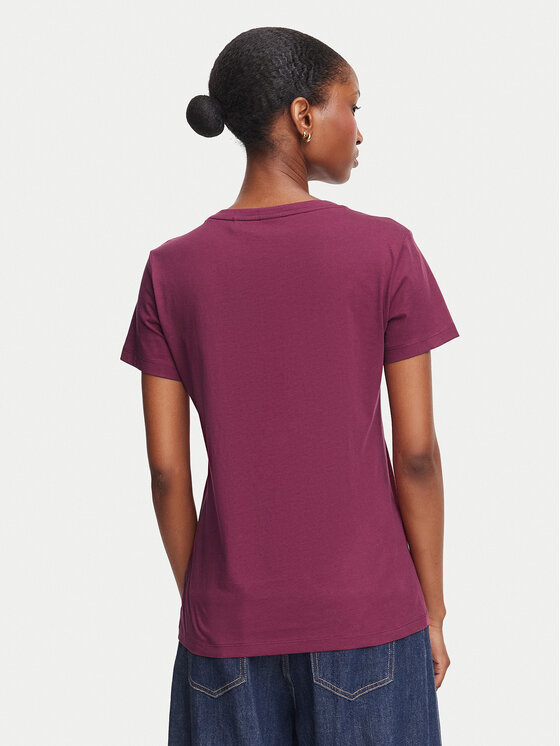 BOSS BOSS T-Shirt C_Elove 50554696 Czerwony ciemny Slim Fit