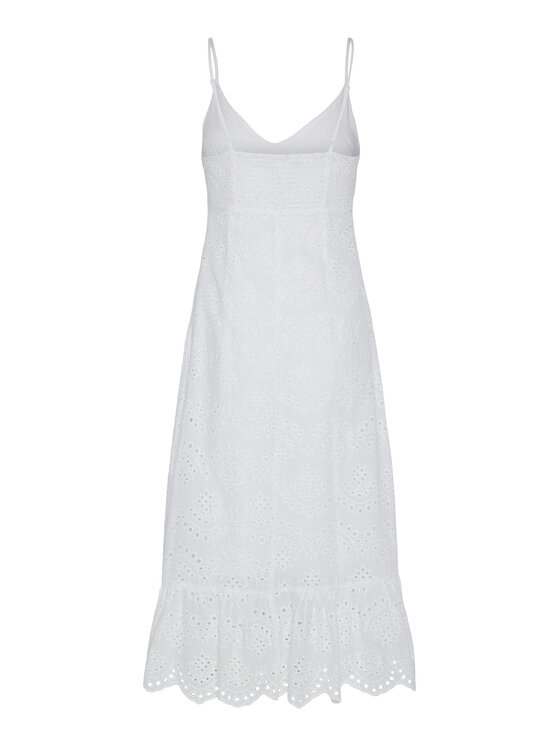 Pieces Pieces Vasarinė suknelė Vilde 17156565 Balta Regular Fit