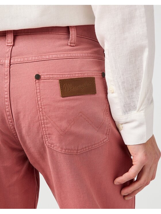Wrangler Wrangler Spodnie materiałowe Greensboro Czerwony Regular Fit