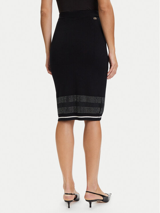 Liu Jo Sport Liu Jo Sport Pouzdrová sukně TF5211 MS49I Černá Regular Fit