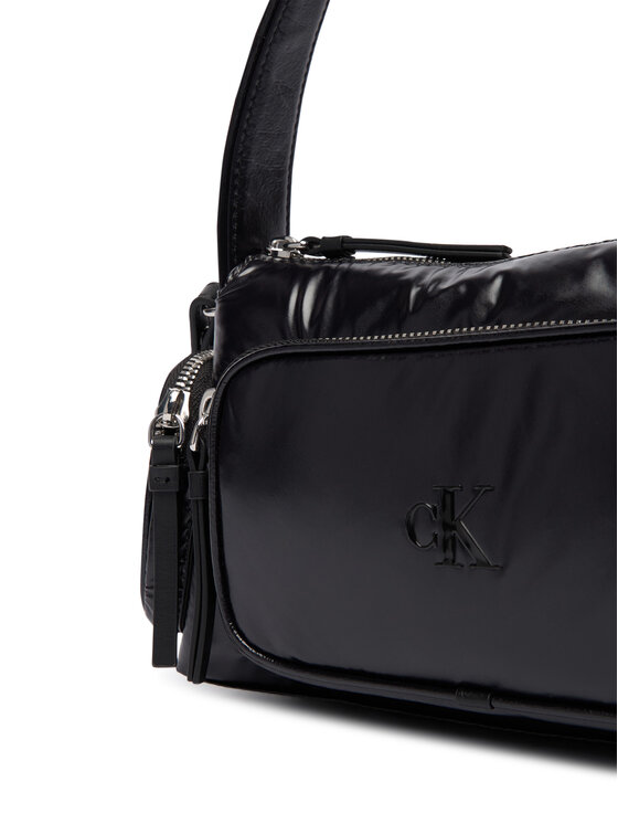 Calvin Klein Calvin Klein Kabelka Pocket Shiny Nylon Small Bag LV04F3405G Čierna