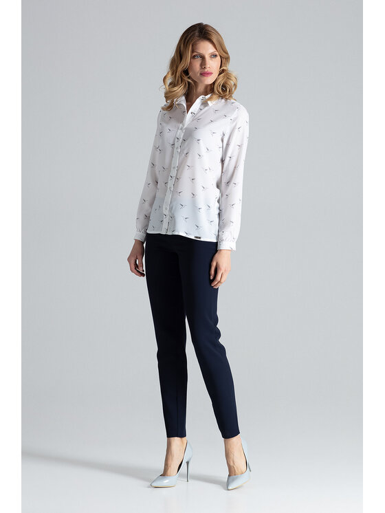 FIGL FIGL Košile M284 Écru Regular Fit