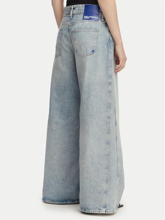 Karl Lagerfeld Jeans Karl Lagerfeld Jeans Traperice B2W10087 Svijetlo plava Wide Leg