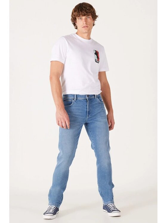 Wrangler Wrangler Jeansy TEXAS SLIM Niebieski Slim Fit