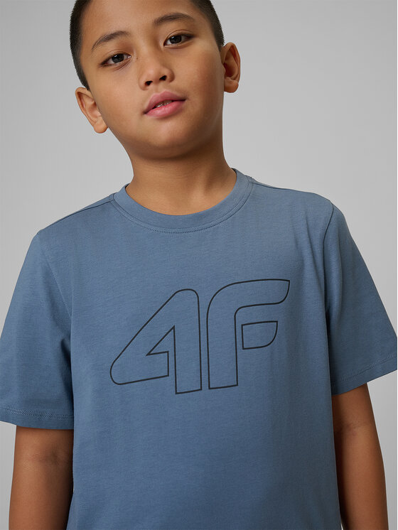 4F 4F T-Shirt 4FJRSS26TTSHM3599-32S Σκούρο μπλε Regular Fit