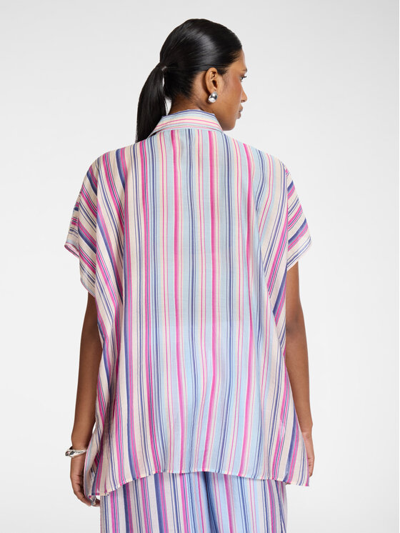 Elena Mirò Elena Mirò Camicia 5008E000131N001 Blu Over Fit