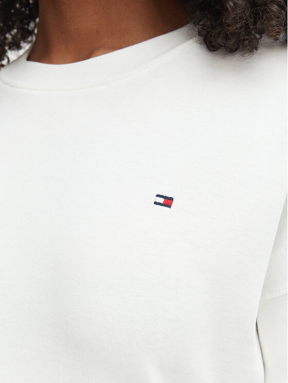 Tommy Hilfiger Tommy Hilfiger Kleid für den Alltag WW0WW51148 Weiß Regular Fit