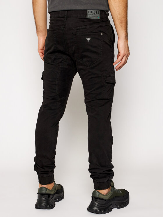 Guess Guess Joggery New Kombat M0BB17 WDCY1 Czarny Slim Fit