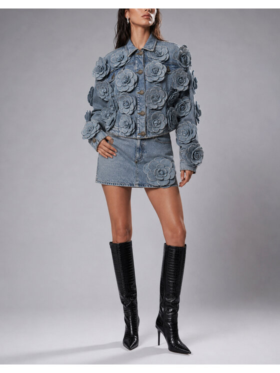 PHILIPP PLEIN PHILIPP PLEIN Jeansová bunda 31163 Modrá Regular Fit