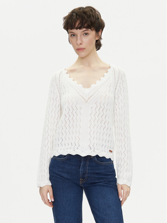 Pepe Jeans Pepe Jeans Sweater Olya PL702288 Ekru Regular Fit