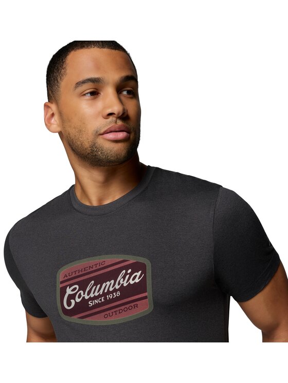 Columbia Columbia T-Shirt 216507 Czarny Regular Fit