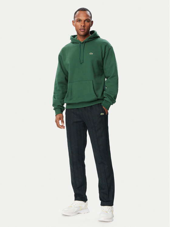 Lacoste Lacoste Bluza SH8863 Zielony Regular Fit