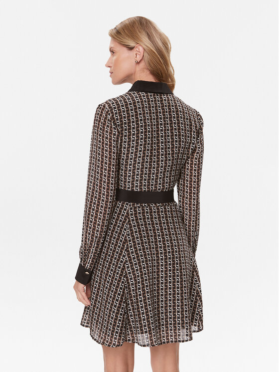 Liu Jo Liu Jo Kleid für den Alltag CF3299 T3598 Braun Regular Fit