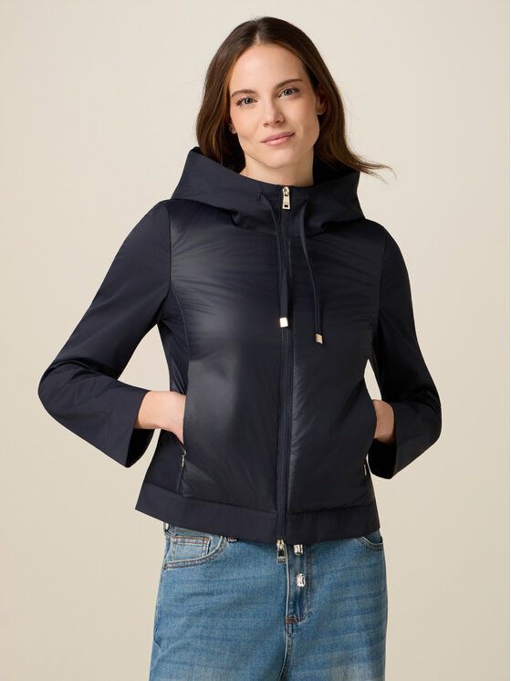 Oltre Oltre Kurtka puchowa F047R001469N034 Niebieski Regular Fit
