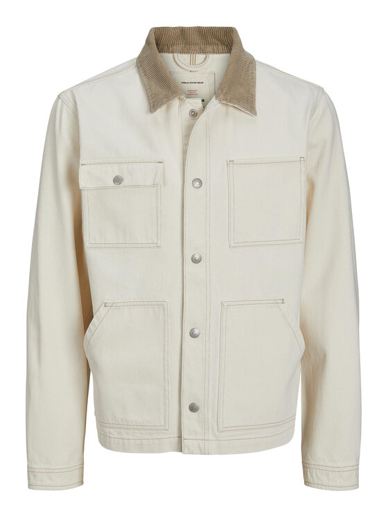 Jack&Jones Jack&Jones Traper jakna Steel 12231171 Écru Regular Fit